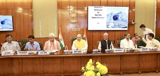 Amit Shah chairs a high-level meeting on the Joshimath crisis