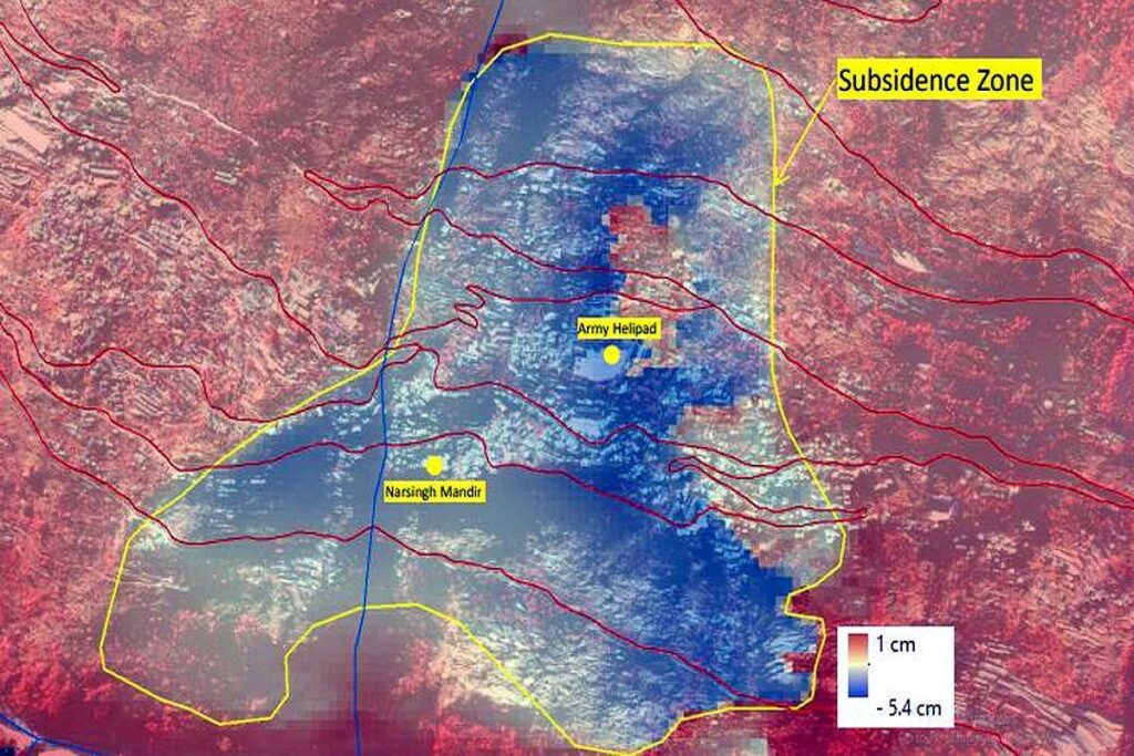 ISRO released satellite images of Joshimath