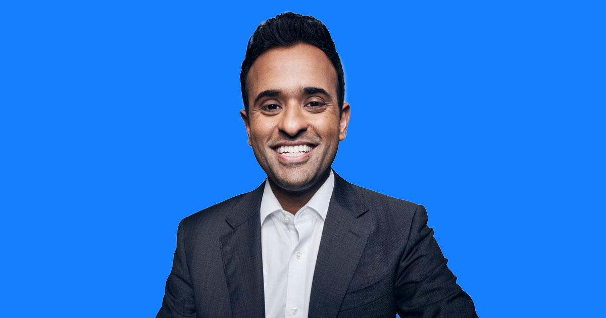 Vivek Ramaswamy the "CEO of Anti-Woke Inc"