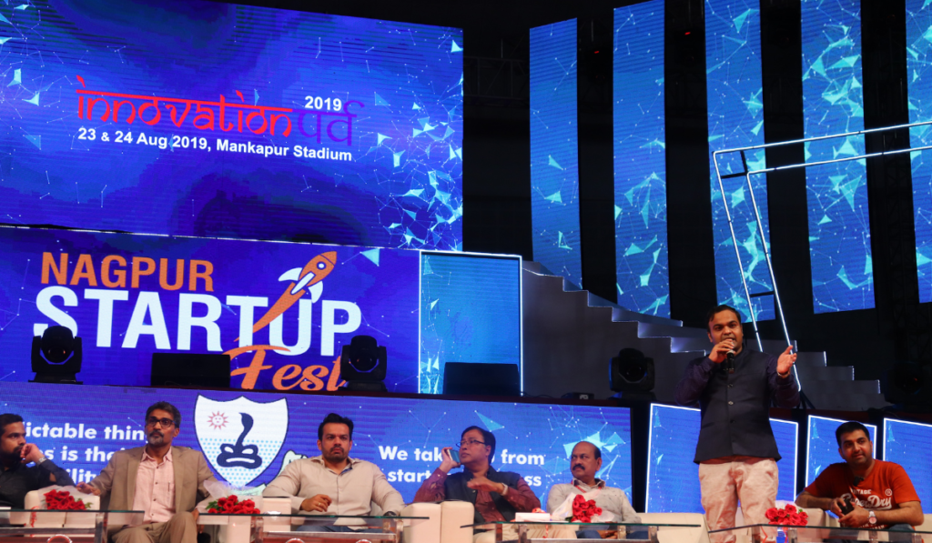 Full stage of Nagpur Startup Fest ICTRD