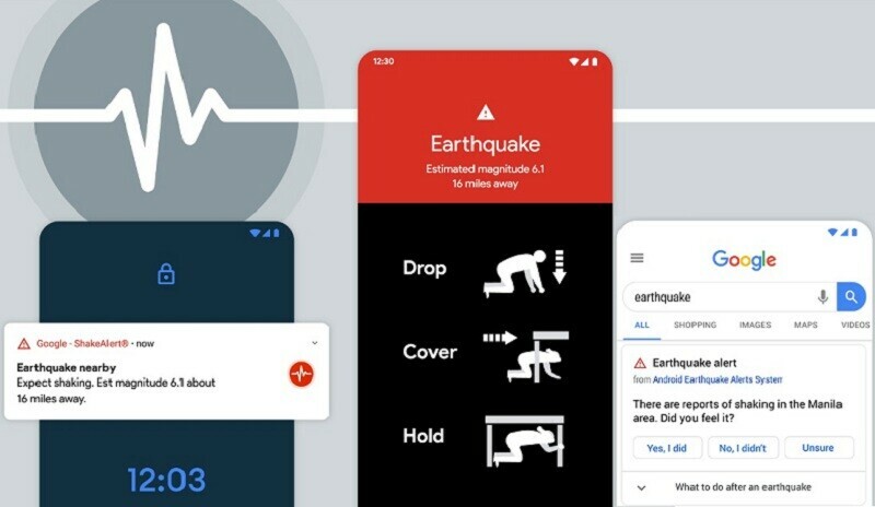 google alerts regarding earthquake