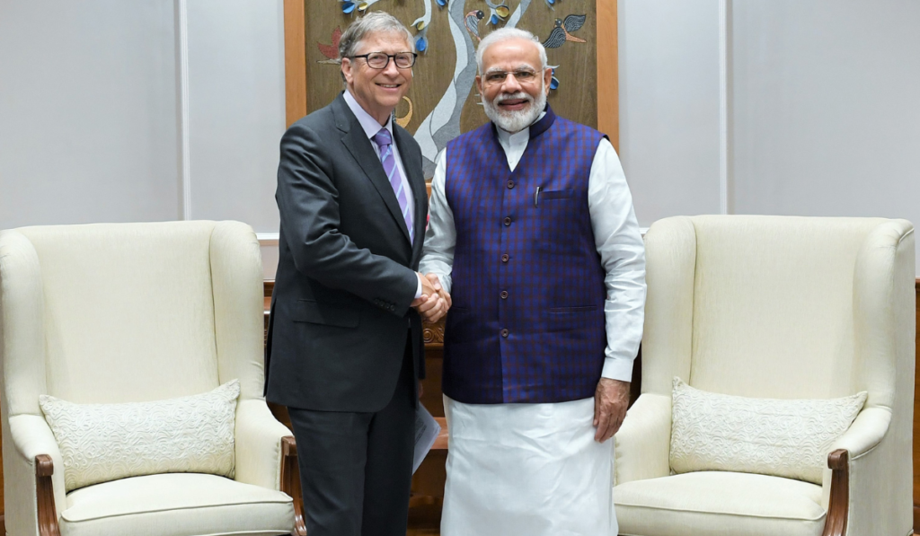 pm modi and bill gates