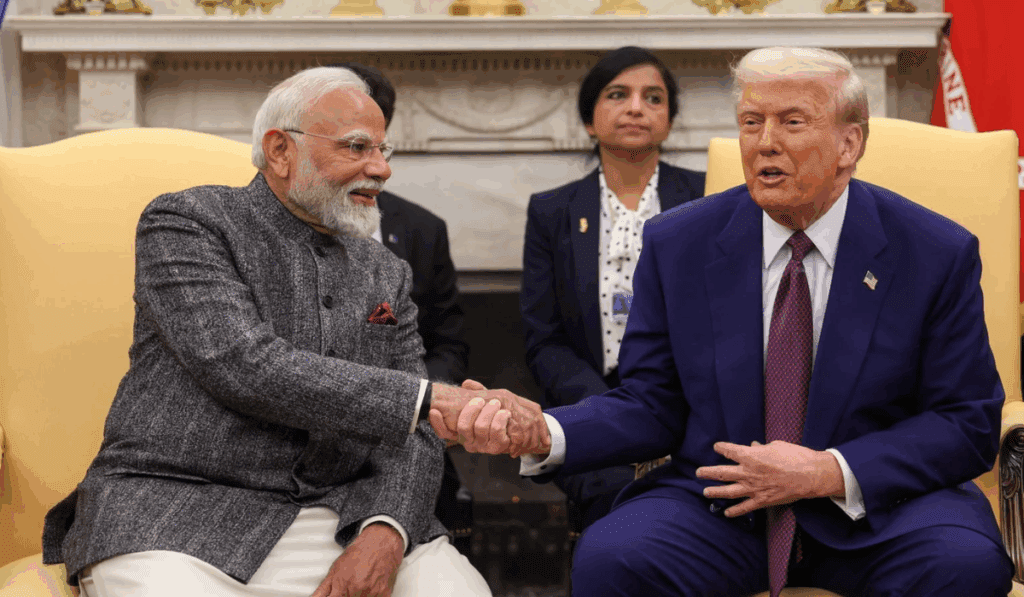 India PM Modi with US President Trump