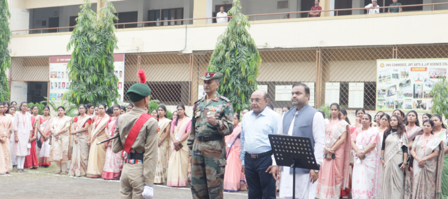 ICTRD MEMBER SECRETARY DR. KETAN MOHITKAR AS CHIEF GUEST AT 79TH INDEPENDENCE DAY CELEBRATION AT NAGPUR GUJARAT MANDAL CAMPUS