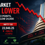सप्ताह की शुरुआत गिरावट के साथ, सेंसेक्स 370 अंक लुढ़का, निफ्टी 24,000 से नीचे बंद