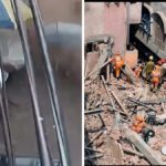 CCTV Captures Exact Moment Delhi’s Satya Niketan Building Collapses; Death Toll Rises to Six
